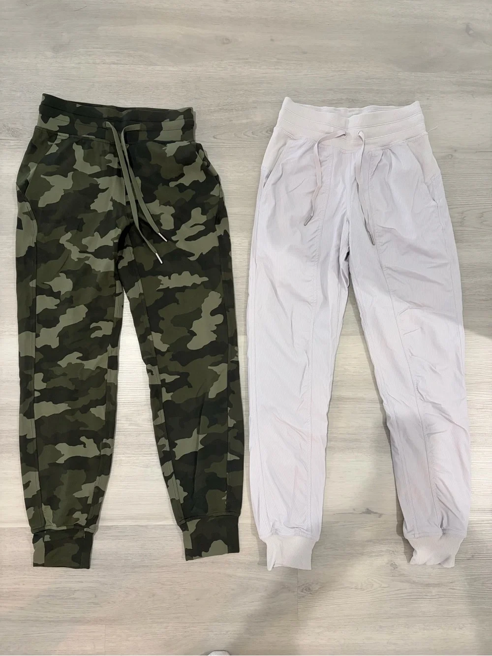Lululemon Size 2 LOT- camo joggers and grey joggers